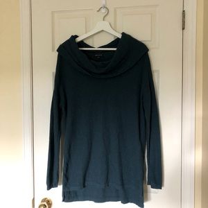 Lord & Taylor Teal Cowl Neck sweater